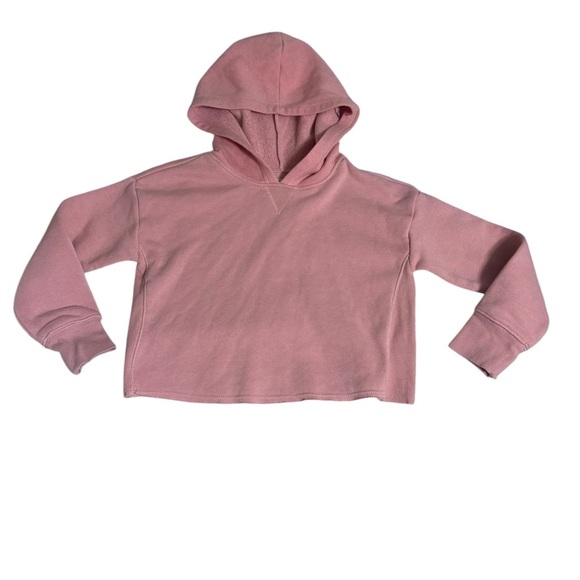 Girls’ Cropped Dark Grey OshKosh Hoodie - Picture 1 of 3